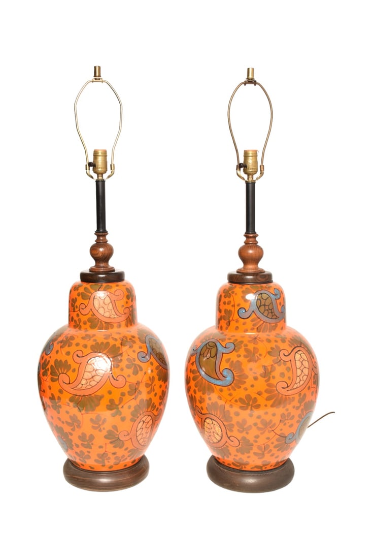 MCM Ceramic Table Lamps (1 of 7)