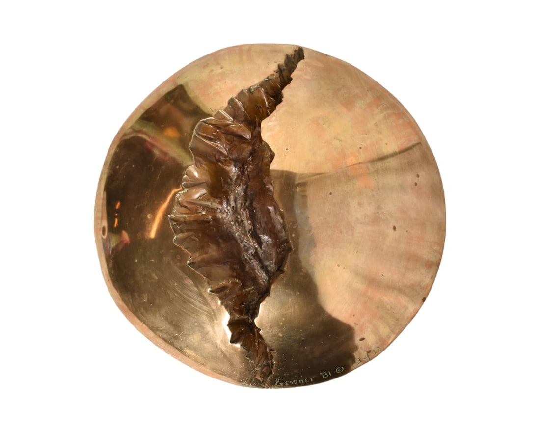 Bronze Wall Sculpture Signed Gessner (1 of 7)