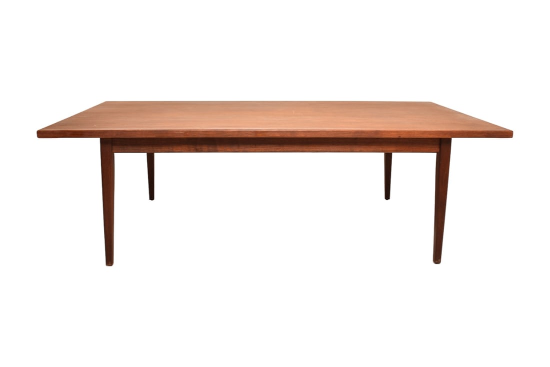 Arden Riddle Coffee Table: Arden Riddle Coffee Table. USA. 1950s. Walnut. Provenance: The collection of Jonas Meyer Karp, purchased from Laura Townsen, Akron, OH. 48w x 30d x 14 3/4h.