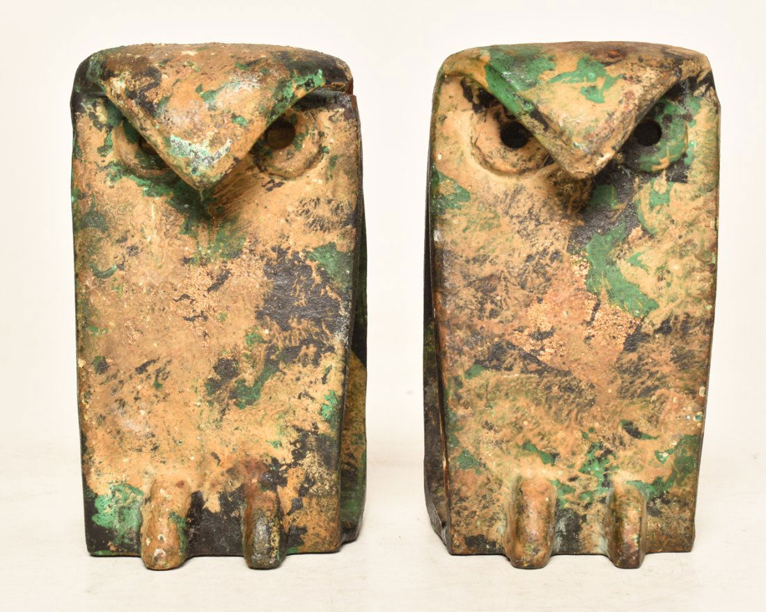 Isamu Noguchi Style Owl Bookends (1 of 5)