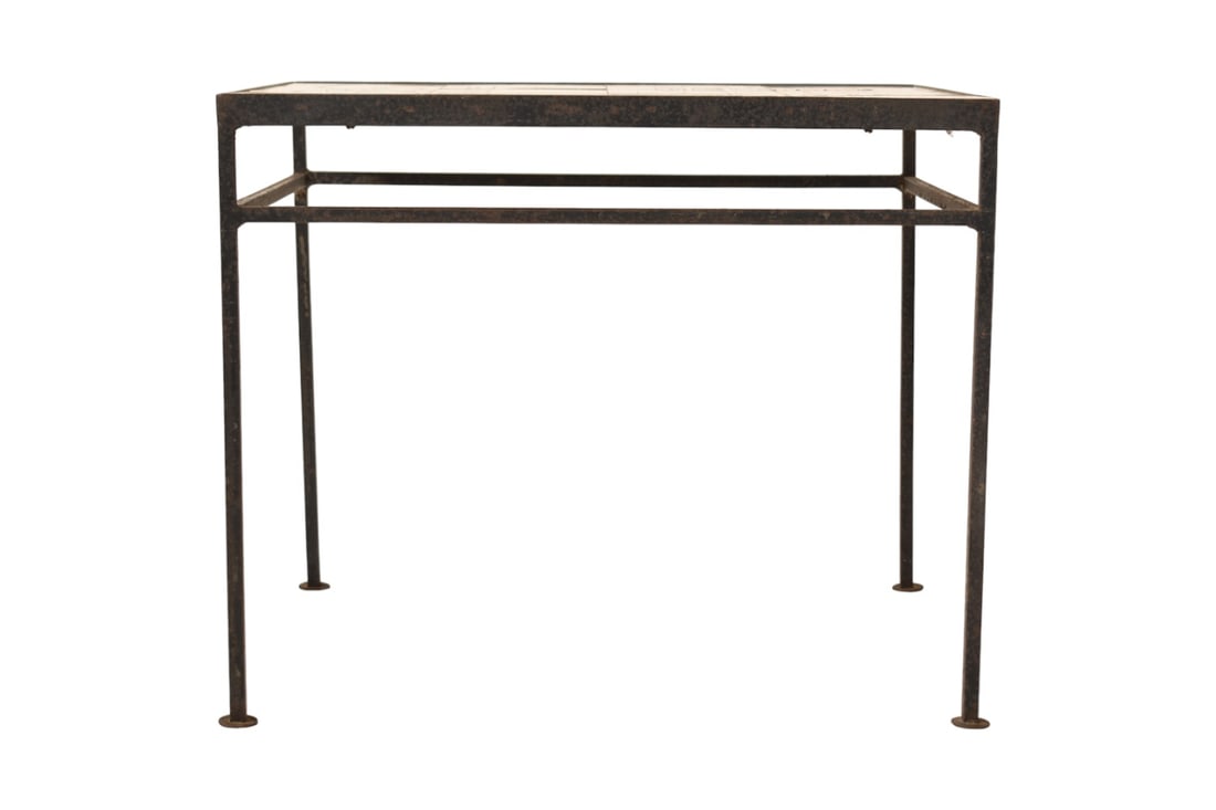 MCM Tile and Iron Cocktail Table (1 of 8)