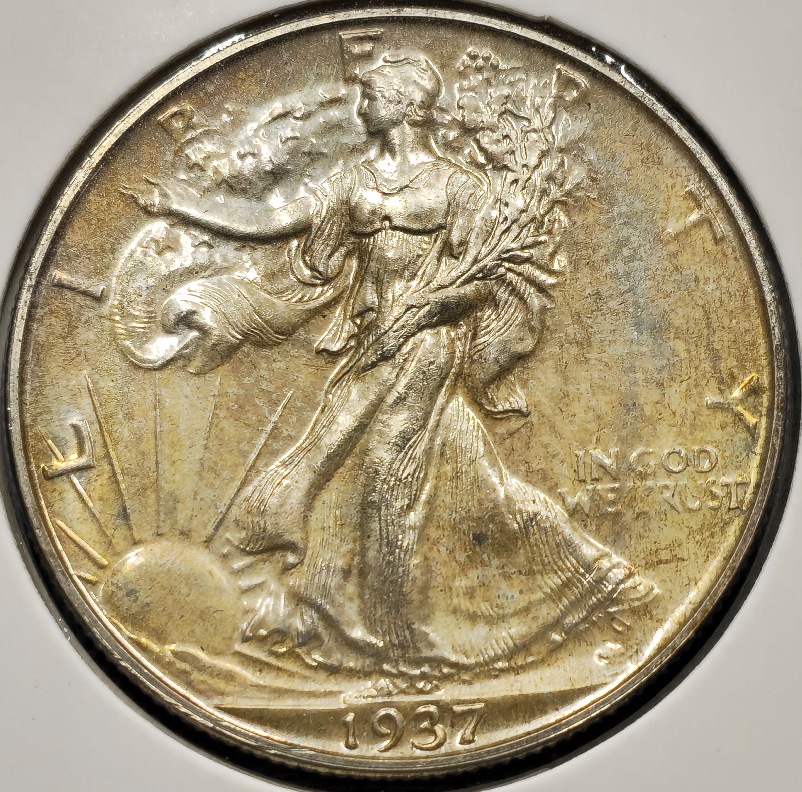 1937 Walking Liberty Proof Silver Half Dollar (1 of 2)