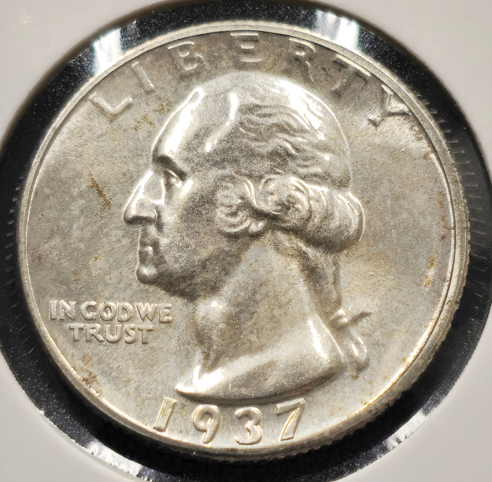 1937 Washington Proof Silver Quarter (1 of 2)