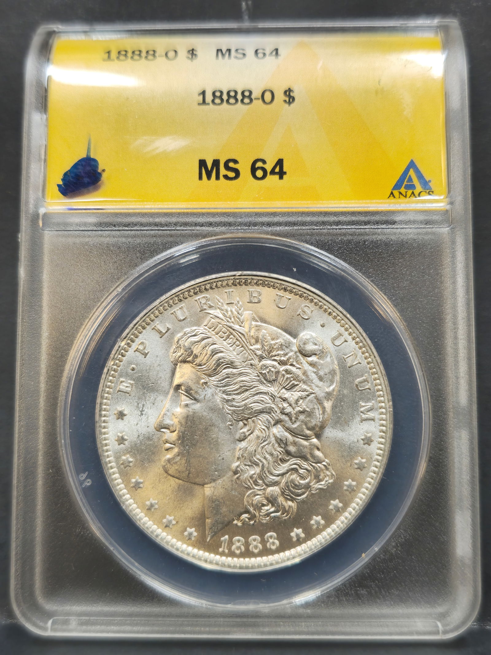 1888 O Morgan Dollar MS64 Anacs (1 of 4)