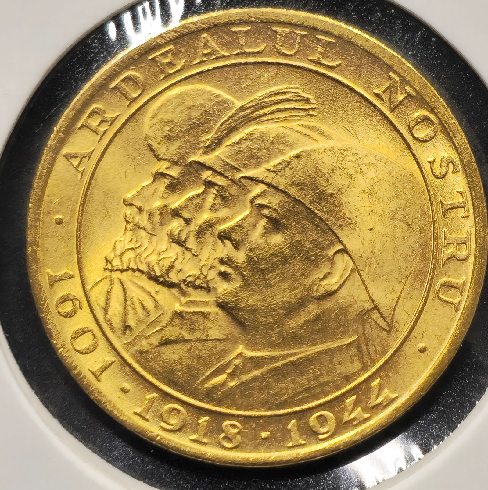 1944 Romania Gold Coin Uncirculated (1 of 2)