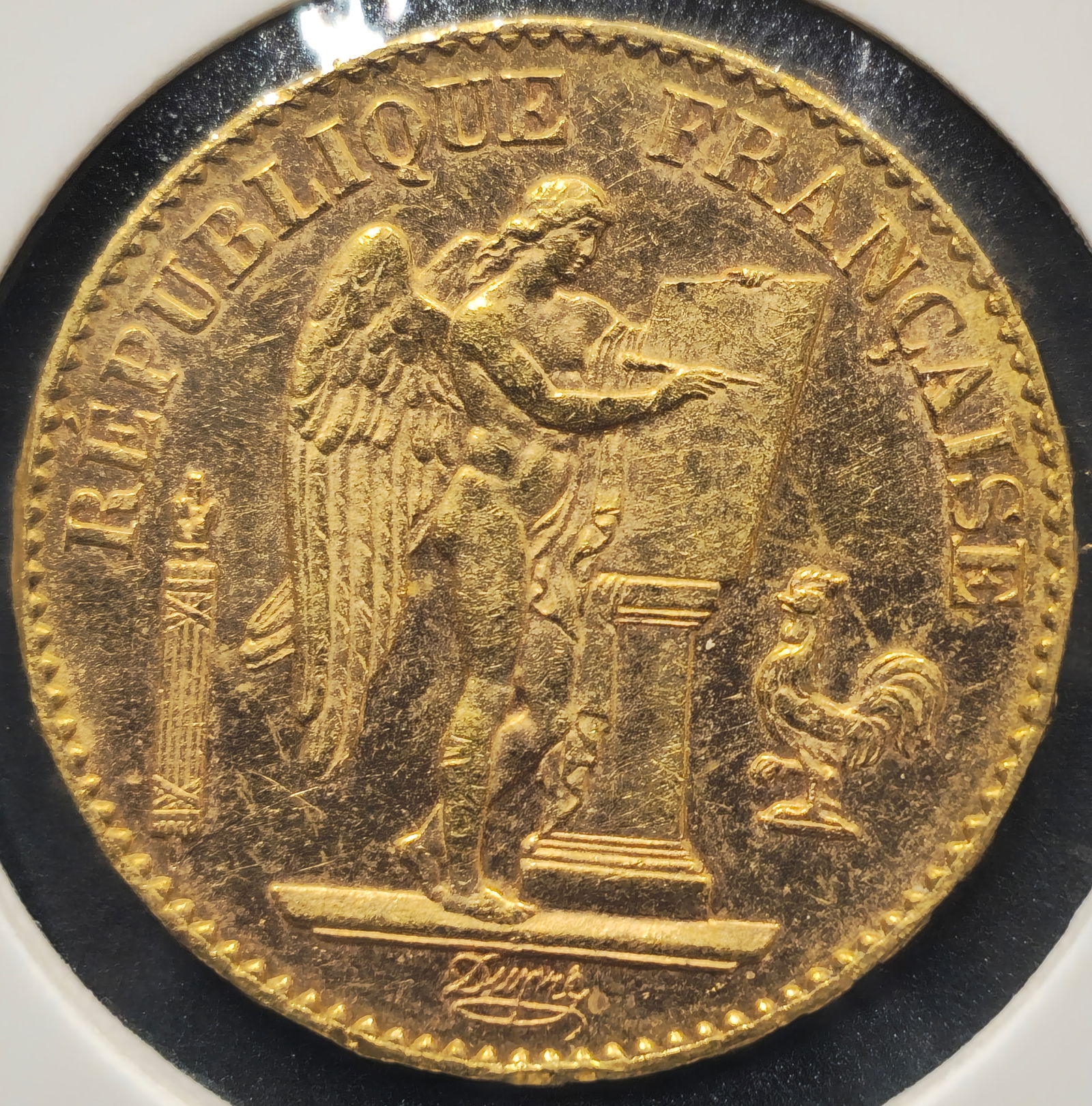 1896 France 20 Franc Gold Coin (1 of 2)