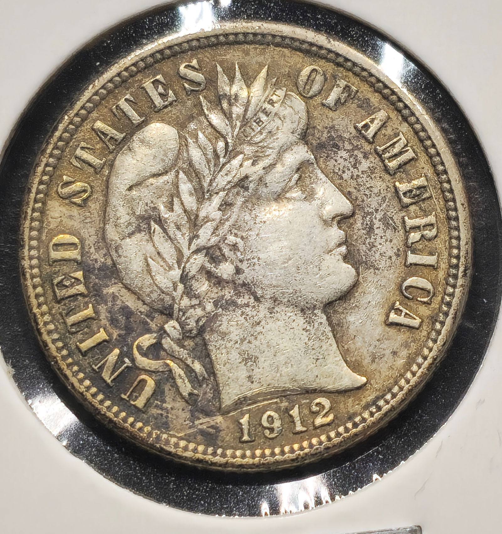 1912-D Barber Silver Dime Coin (1 of 2)