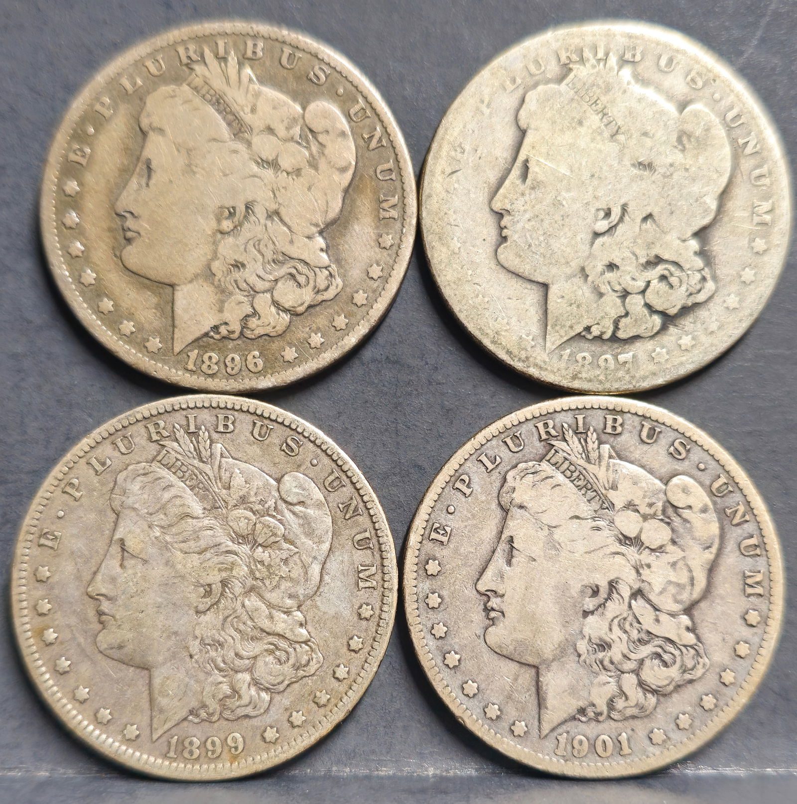 (4) U.S. Morgan Silver Dollar Coins (1 of 2)