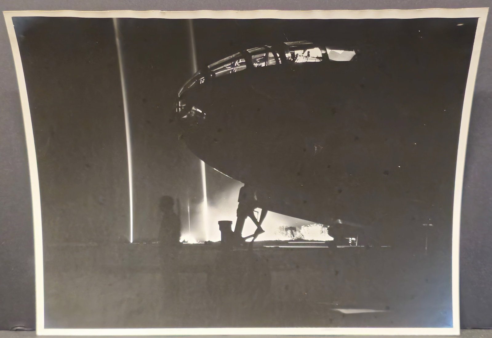 World War II Photograph: A World War II Photograph of plane at night. 7 3/4" x 10"