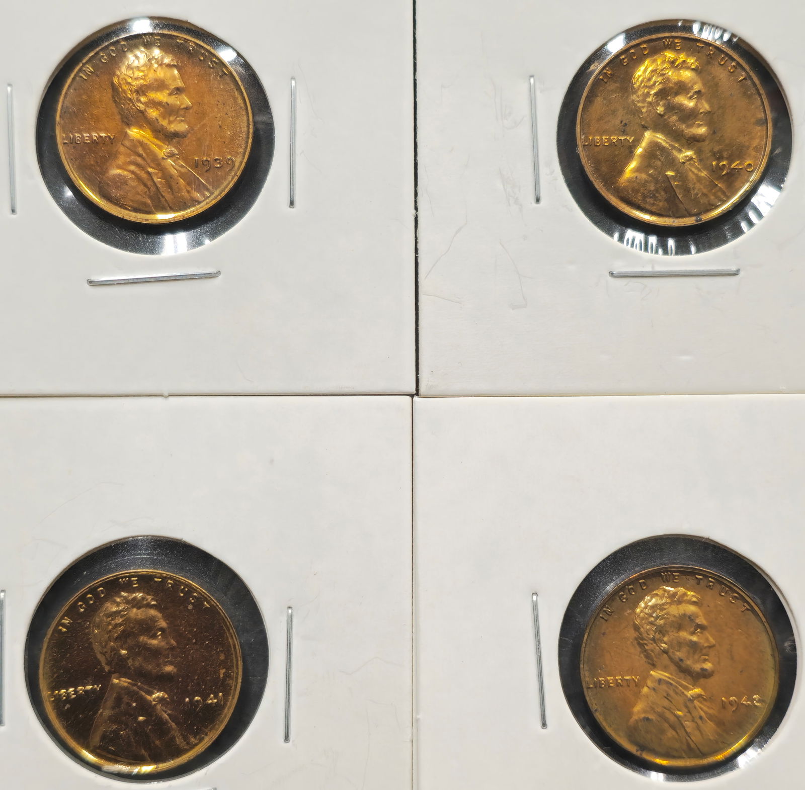 (4) U.S. Lincoln Wheat Cent Proof Coins (1 of 9)