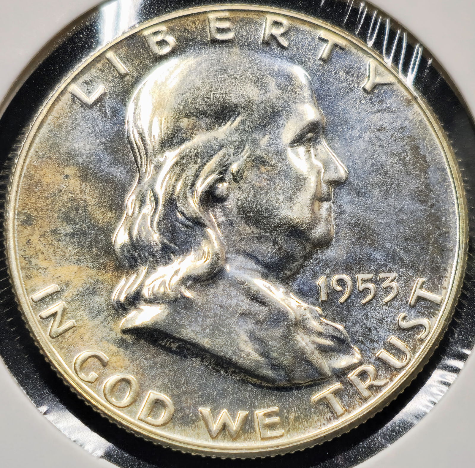 1953 Franklin Silver Half Dollar Proof Coin (1 of 4)