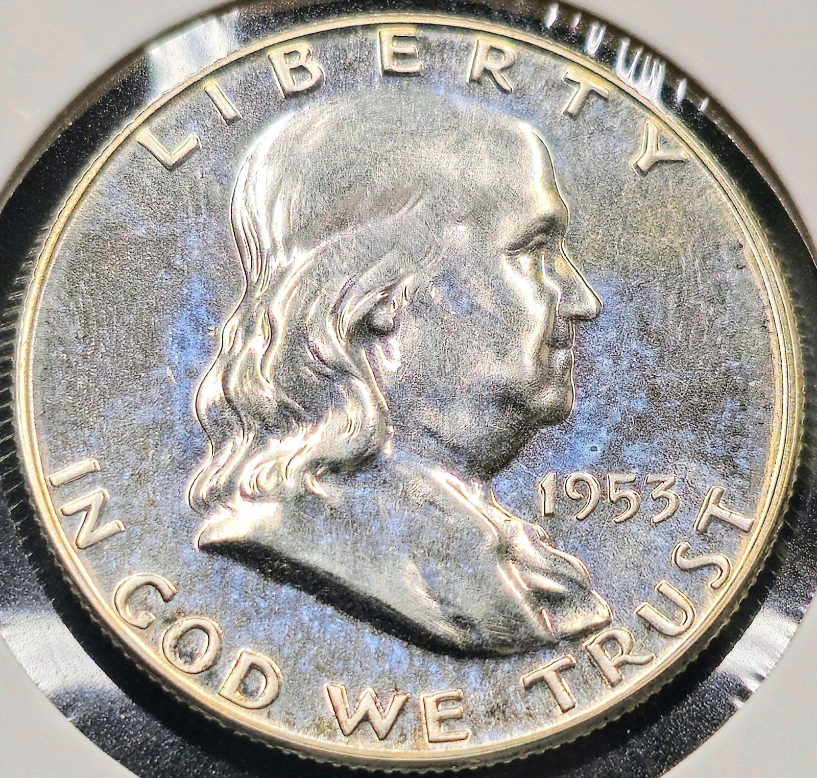 1953 Franklin Silver Half Dollar Proof Coin (1 of 4)