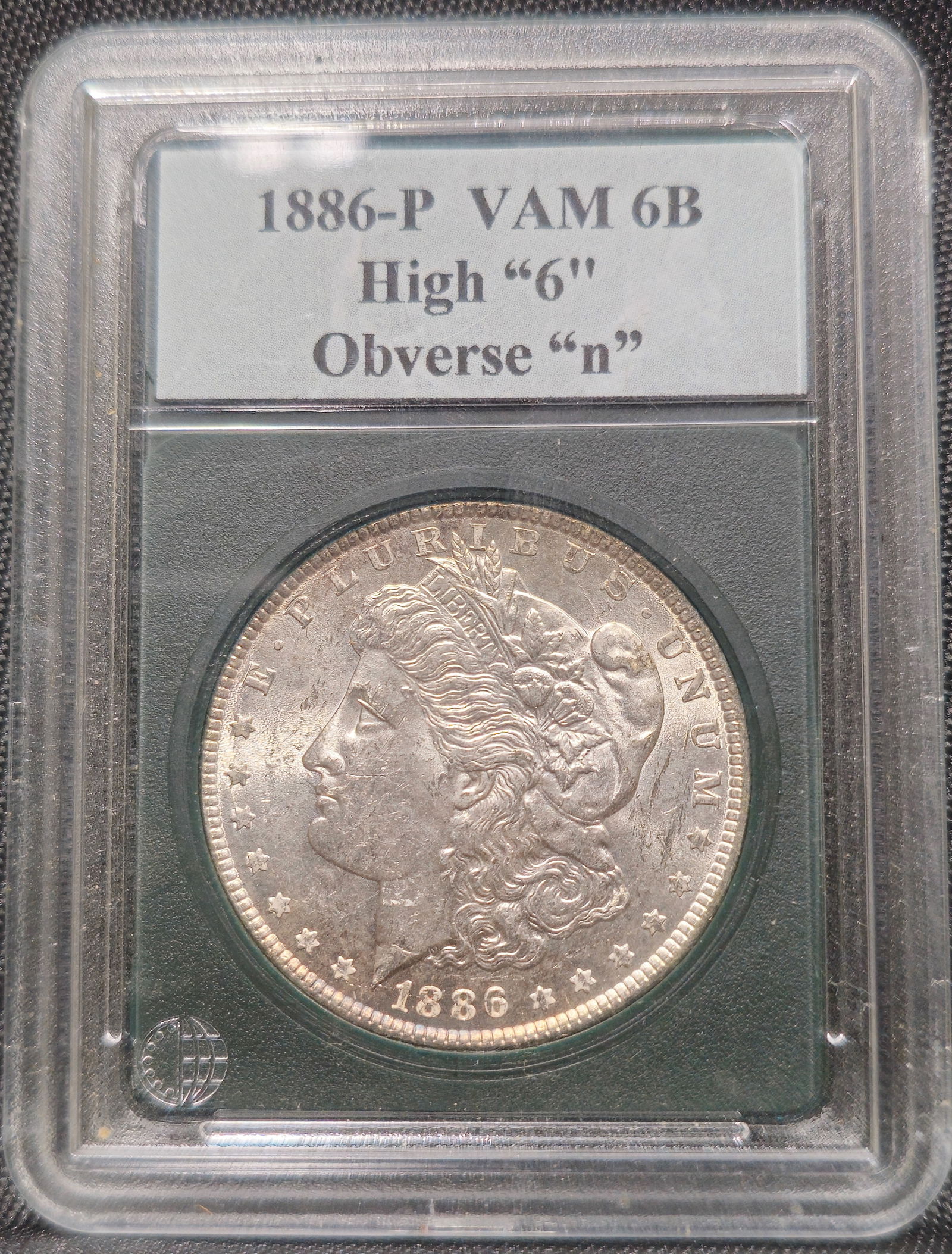 1886 Morgan Silver Dollar VAM 6B High "6" Obverse "n" (1 of 4)