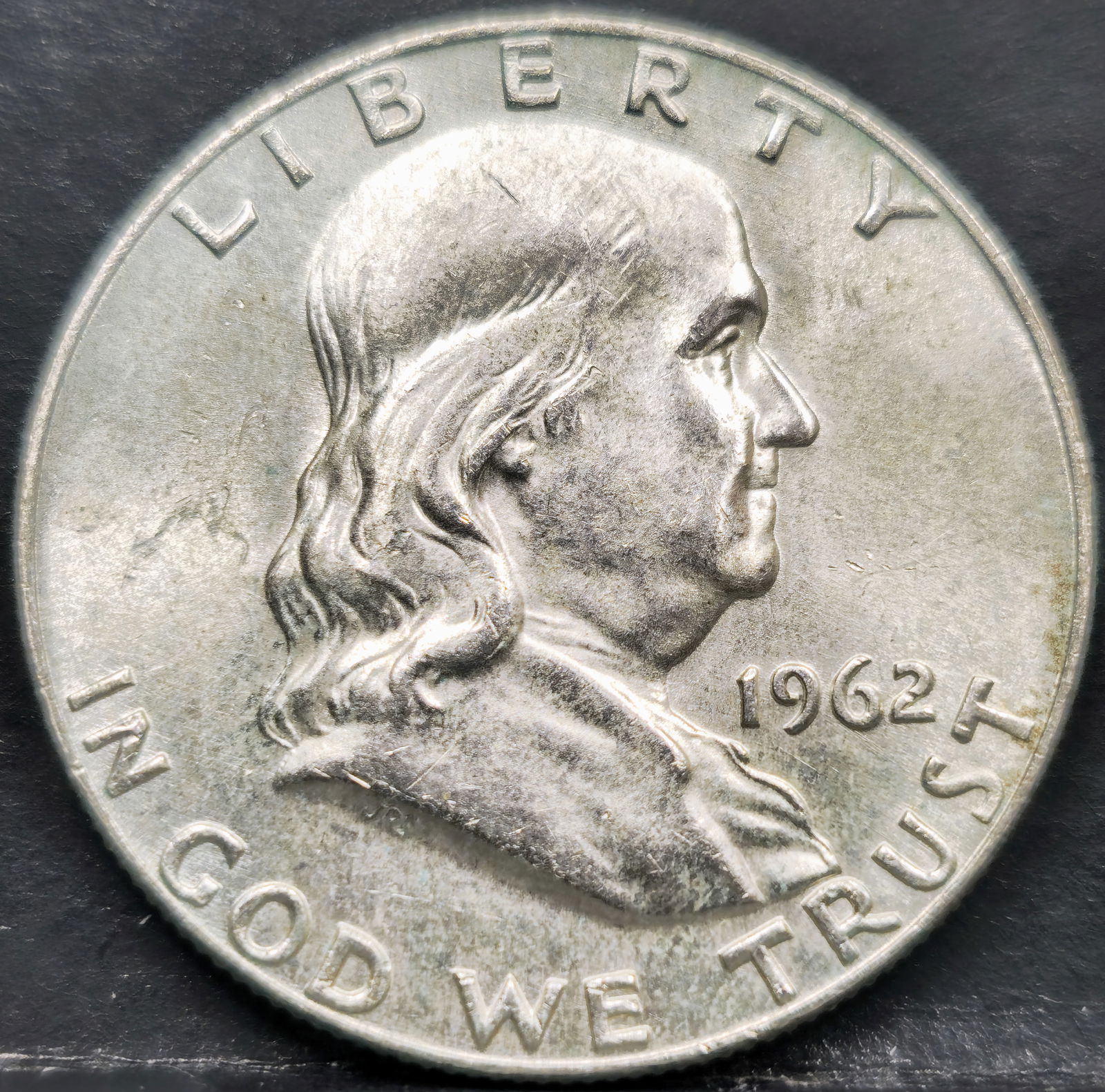 1962-D Franklin Silver Half Dollar Coin BU (1 of 2)