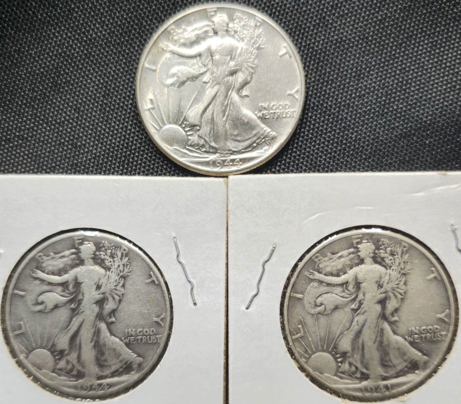 (3) U.S. Walking Liberty Silver Half Dollar Coins (1 of 2)