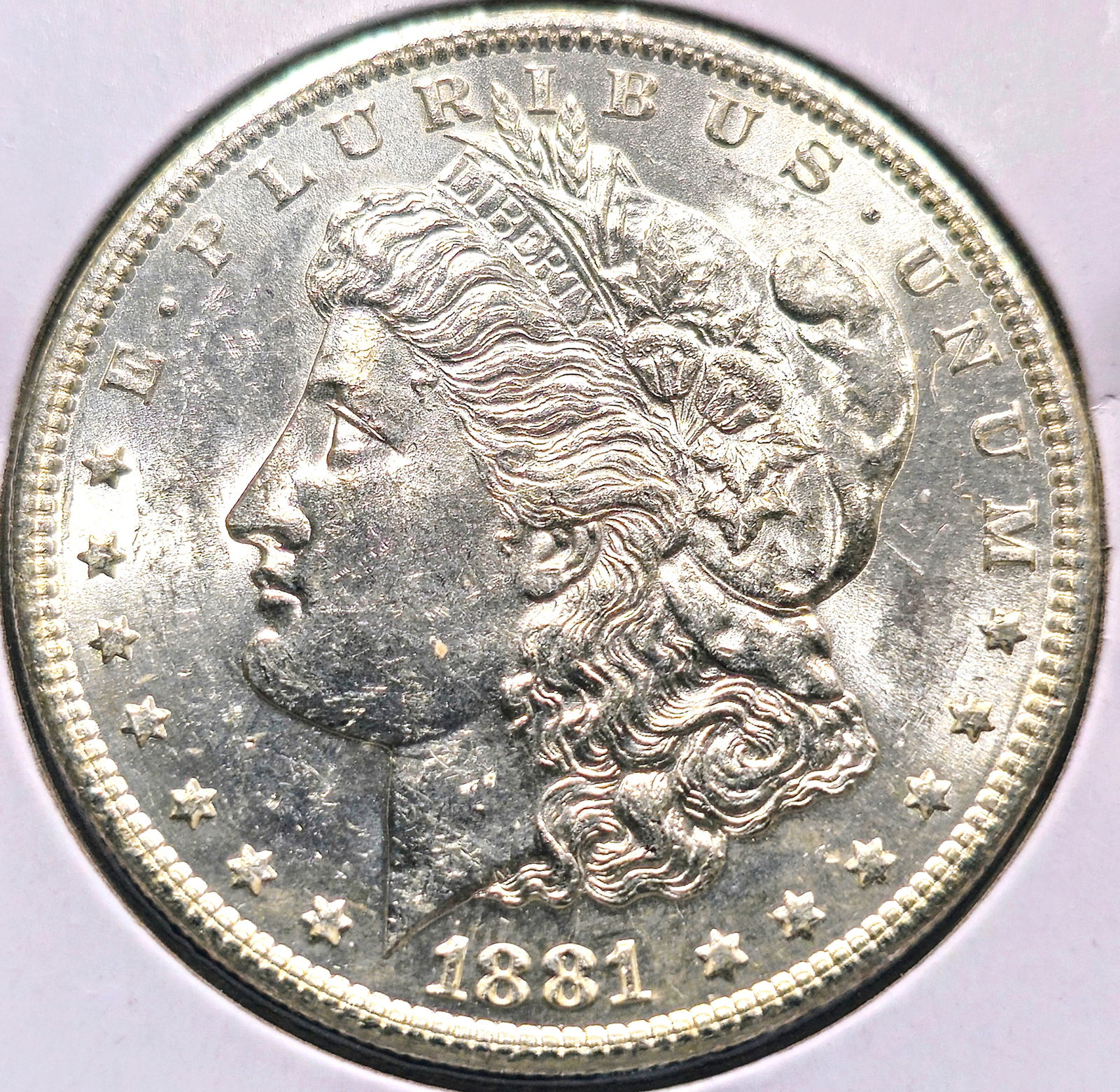 1881-S Morgan Silver Dollar Coin Uncirculated (1 of 2)