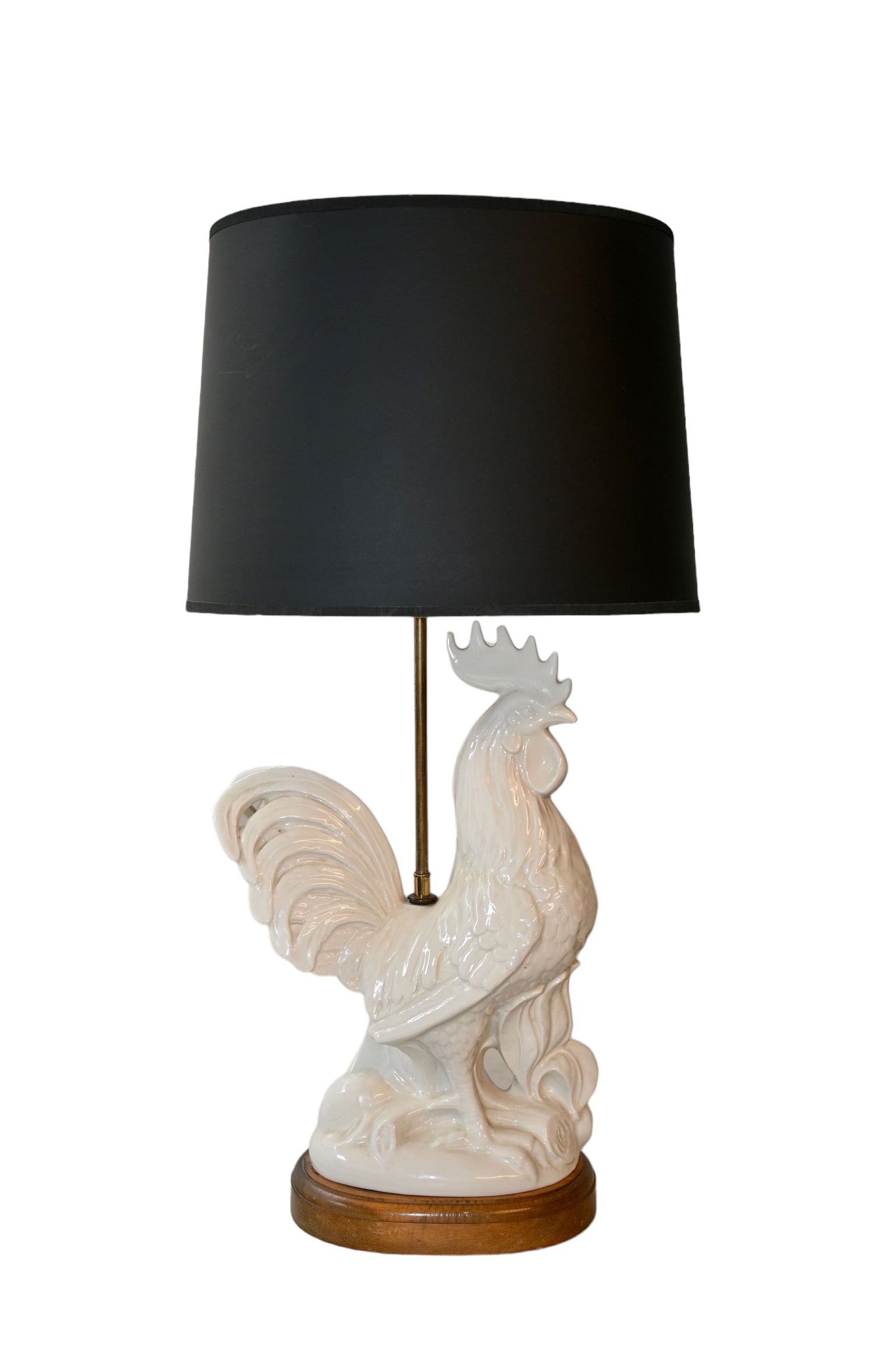 Porcelain Rooster Table Lamp (1 of 4)
