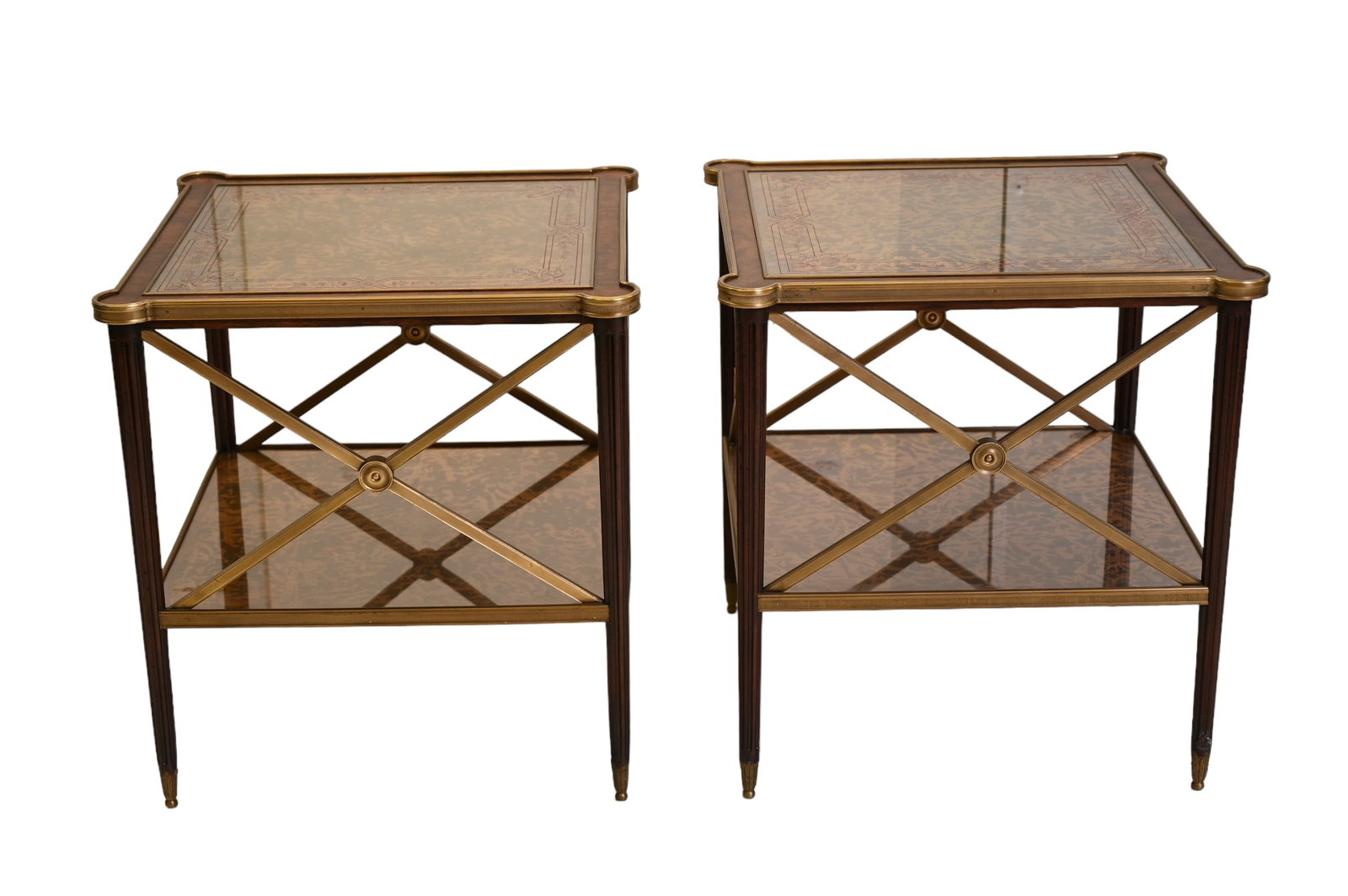 Regency Style Two Tier Occasional Tables (1 of 8)