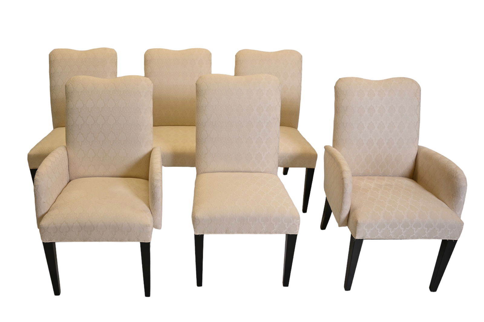 Sculptured Back Upholstered Dining Chairs (1 of 14)