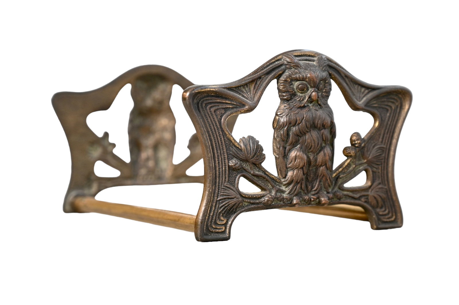 Judd Mfg. Co. Owl & Pine Cone Book Stand (1 of 6)