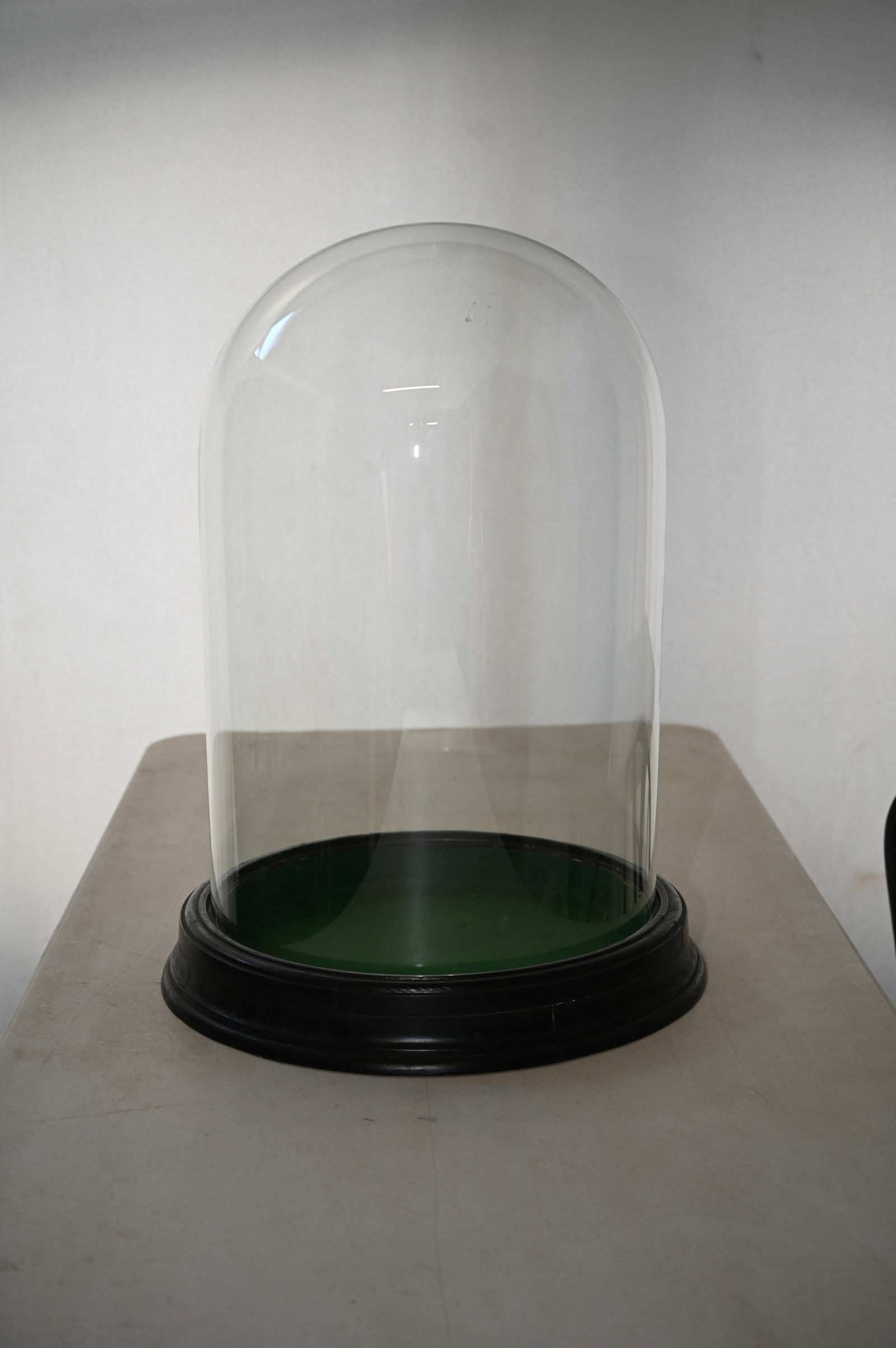 Victorian Era Large Glass Dome with Base (1 of 5)