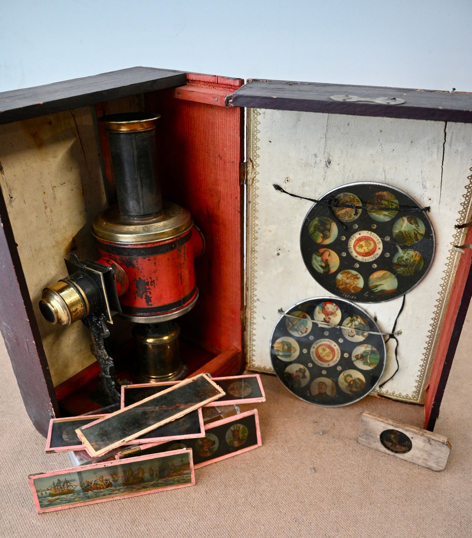 Rare Magic Lantern by Jean Schoenner, Circa 1880 (1 of 19)