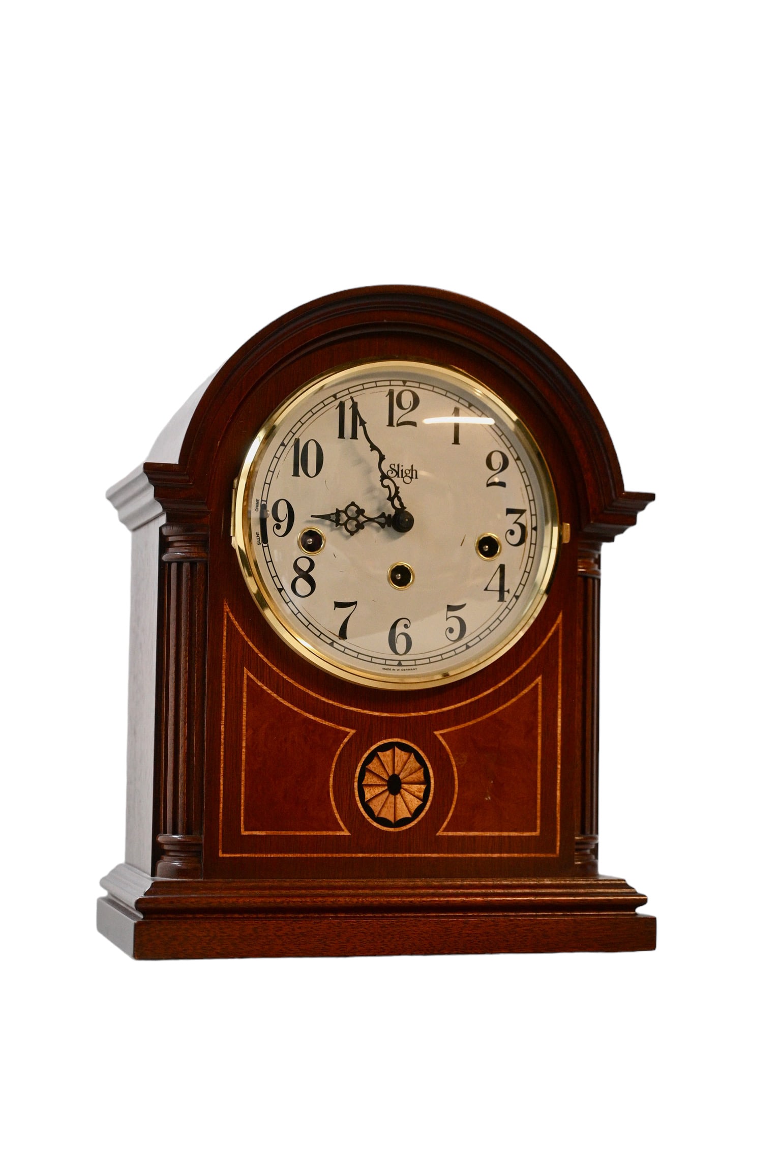 Sligh Mantel Clock With Franz Hermle Germany Chime Auction
