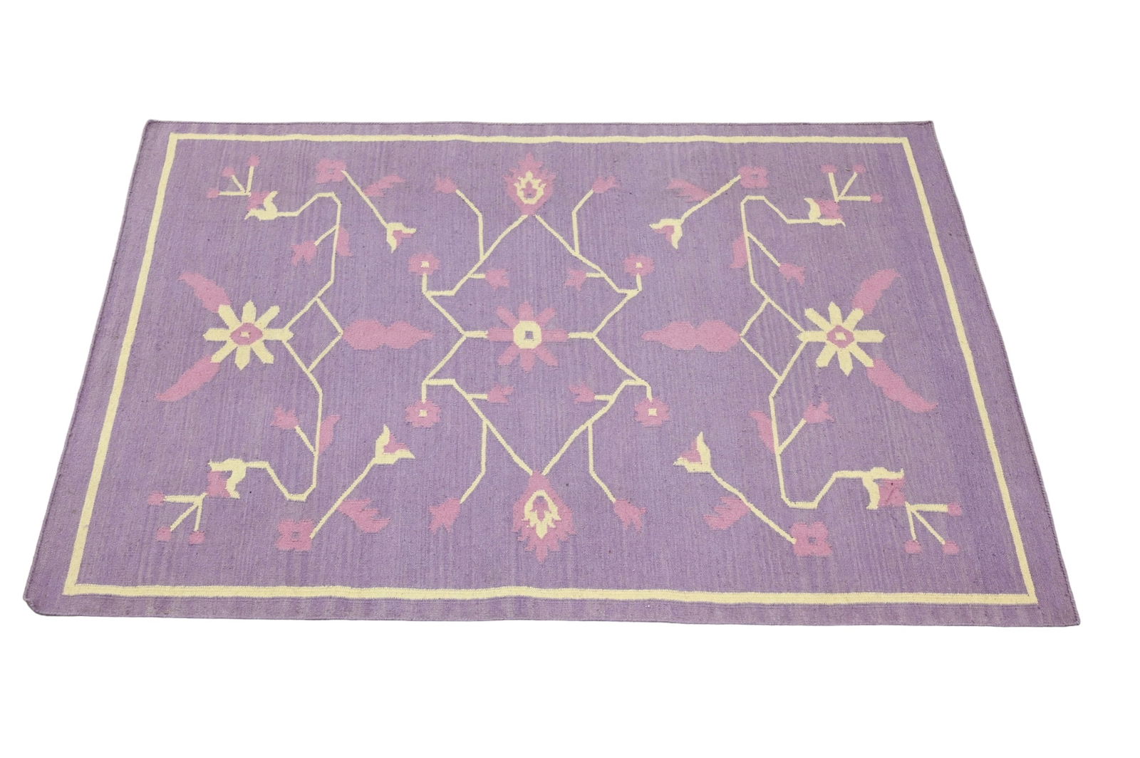Purple and Pink Contemporary Area Rug (1 of 7)