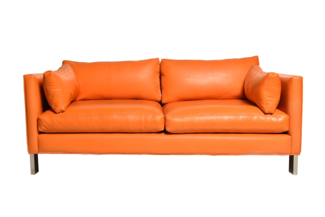 Milo Baughman (attributed)  "Chunky" Sofa, Model 1372-106 (1 of 7)