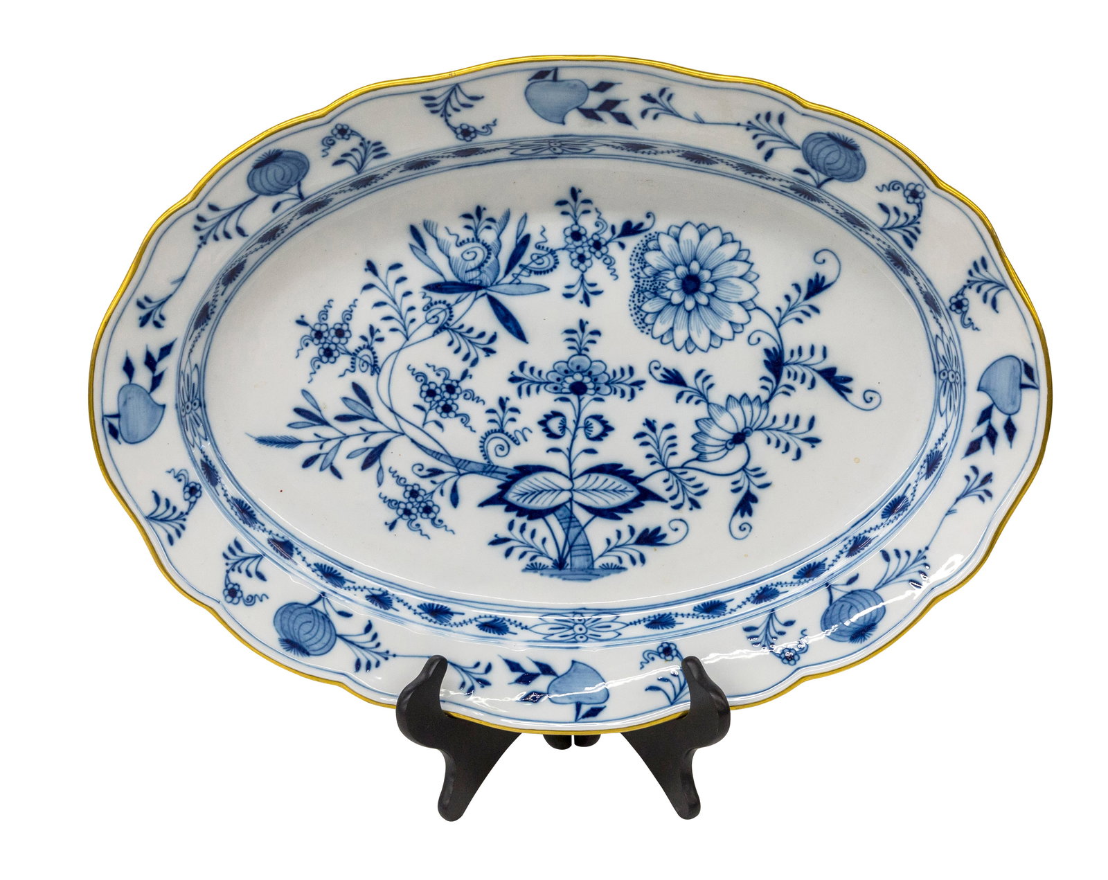 Crossed Sword Meissen "Blue Onion" Platter (1 of 7)