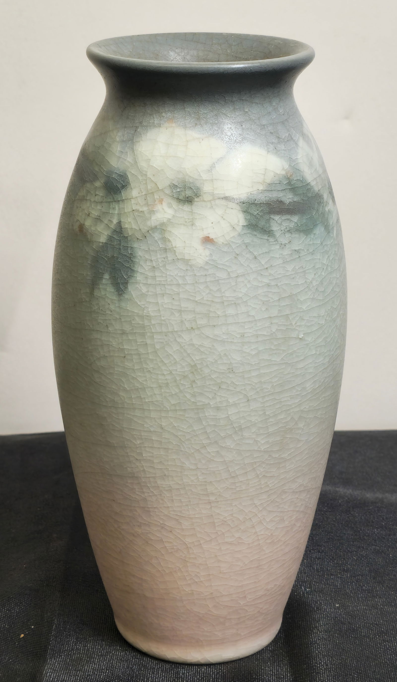 Kathrine Van Horne Rookwood Vellum Glaze Floral Vase, 233 Auction