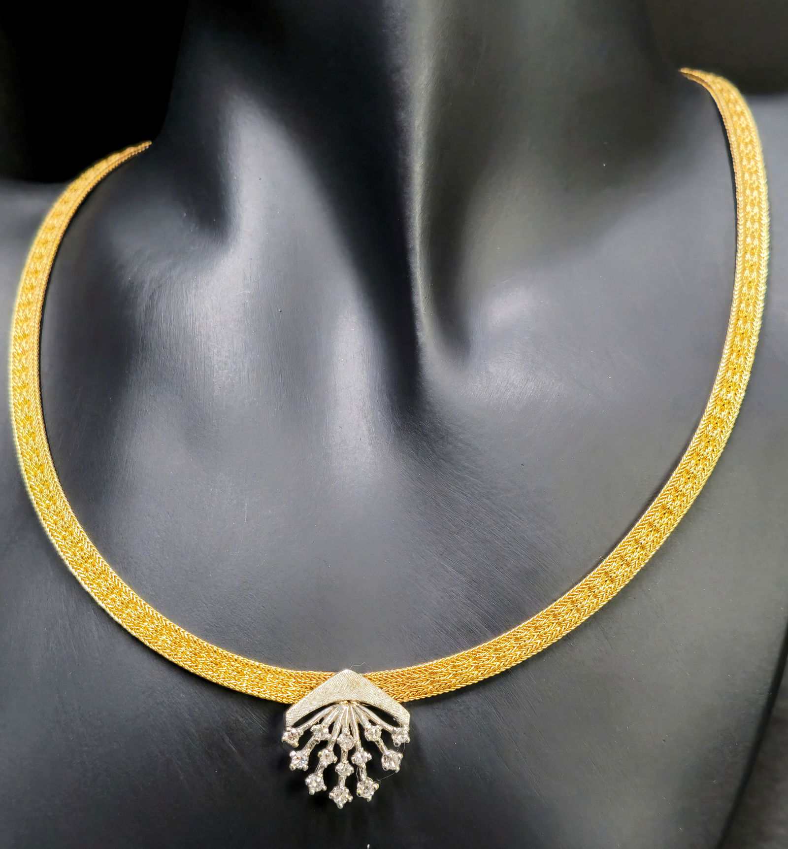 14K Gold and Diamond Necklace (1 of 8)