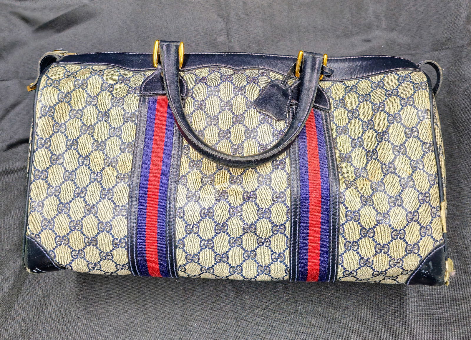 Gucci Old Sherry GG Pattern Hand Duffle Bag (1 of 10)