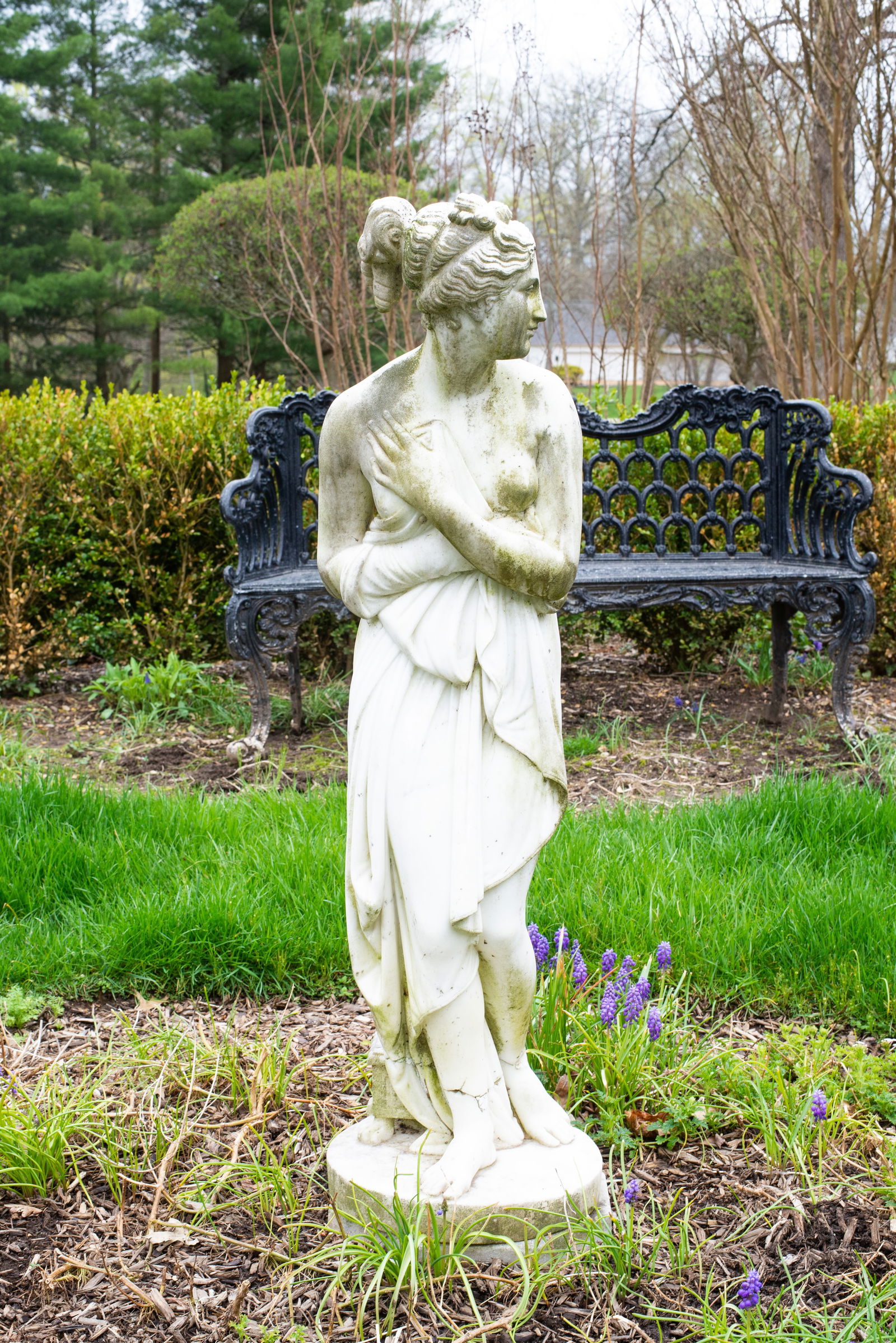 19th Century Marble Garden Sculpture "Venus" (1 of 13)