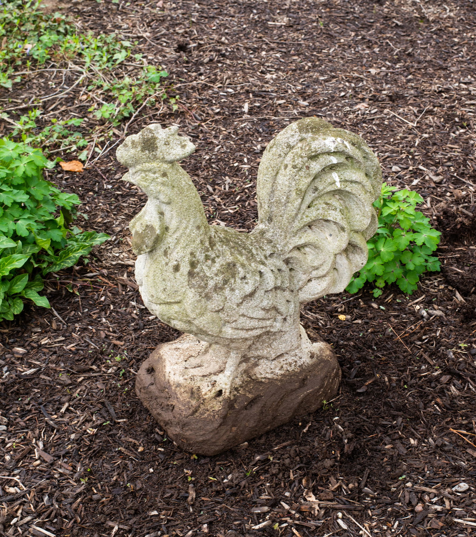 20th Century Cast Stone Hen (1 of 3)