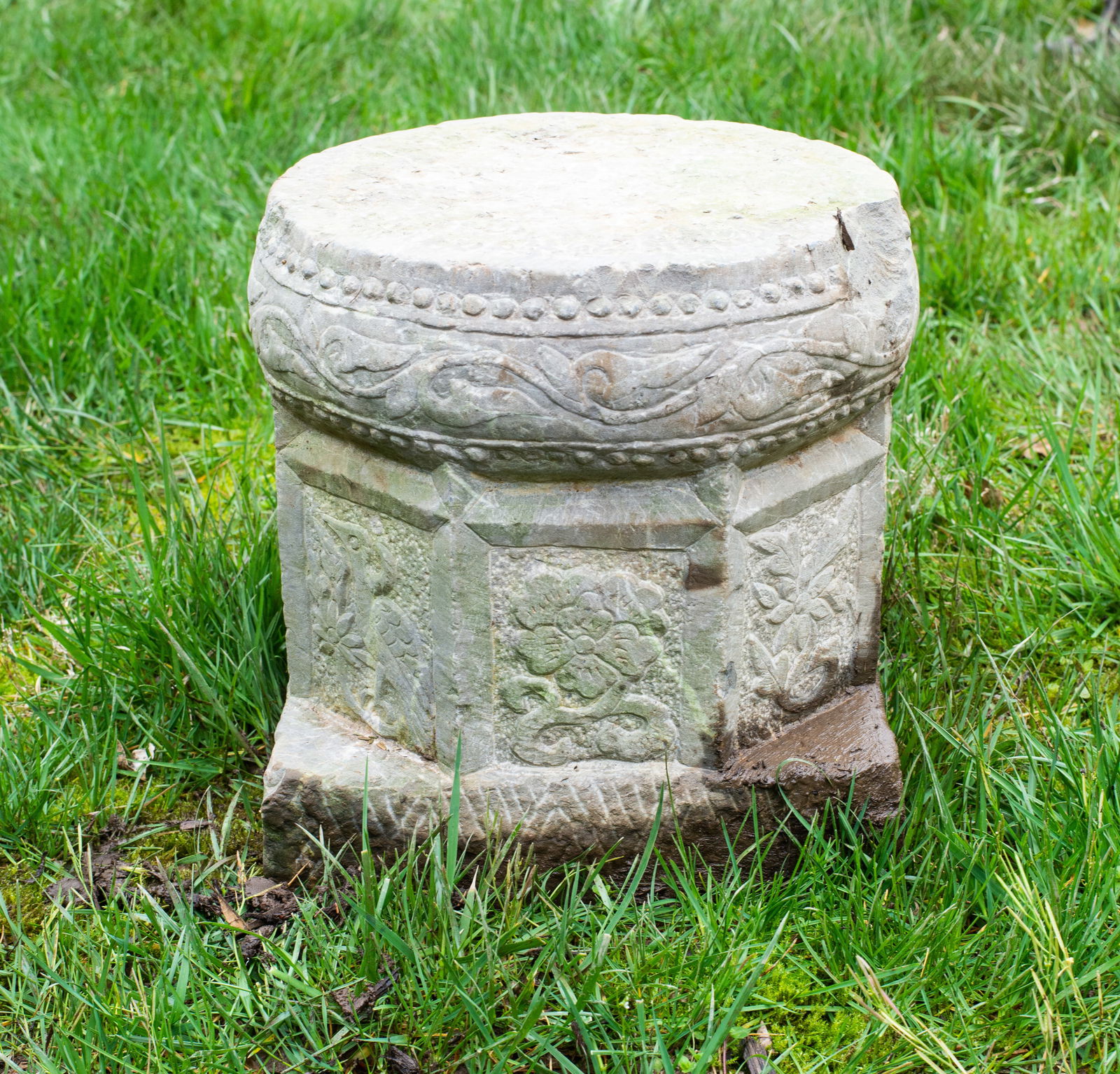 19th Century Chinese Marble Pedestal (1 of 5)