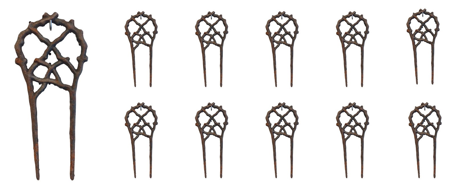 Rare Victorian Cast Iron Hose Guards (1 of 4)