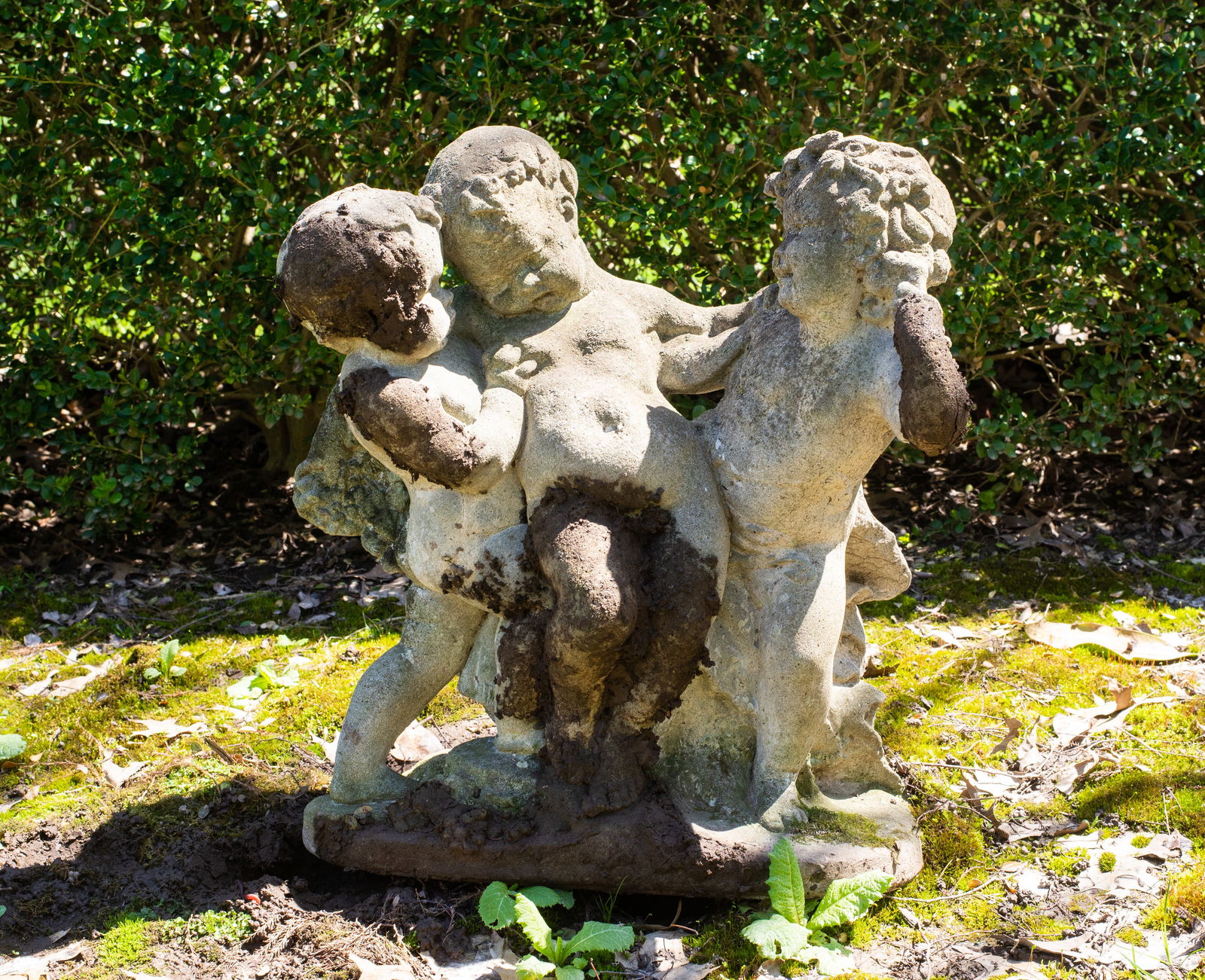 Cast Stone Putti's &  Cherub Cast Stone Sculpture (1 of 4)