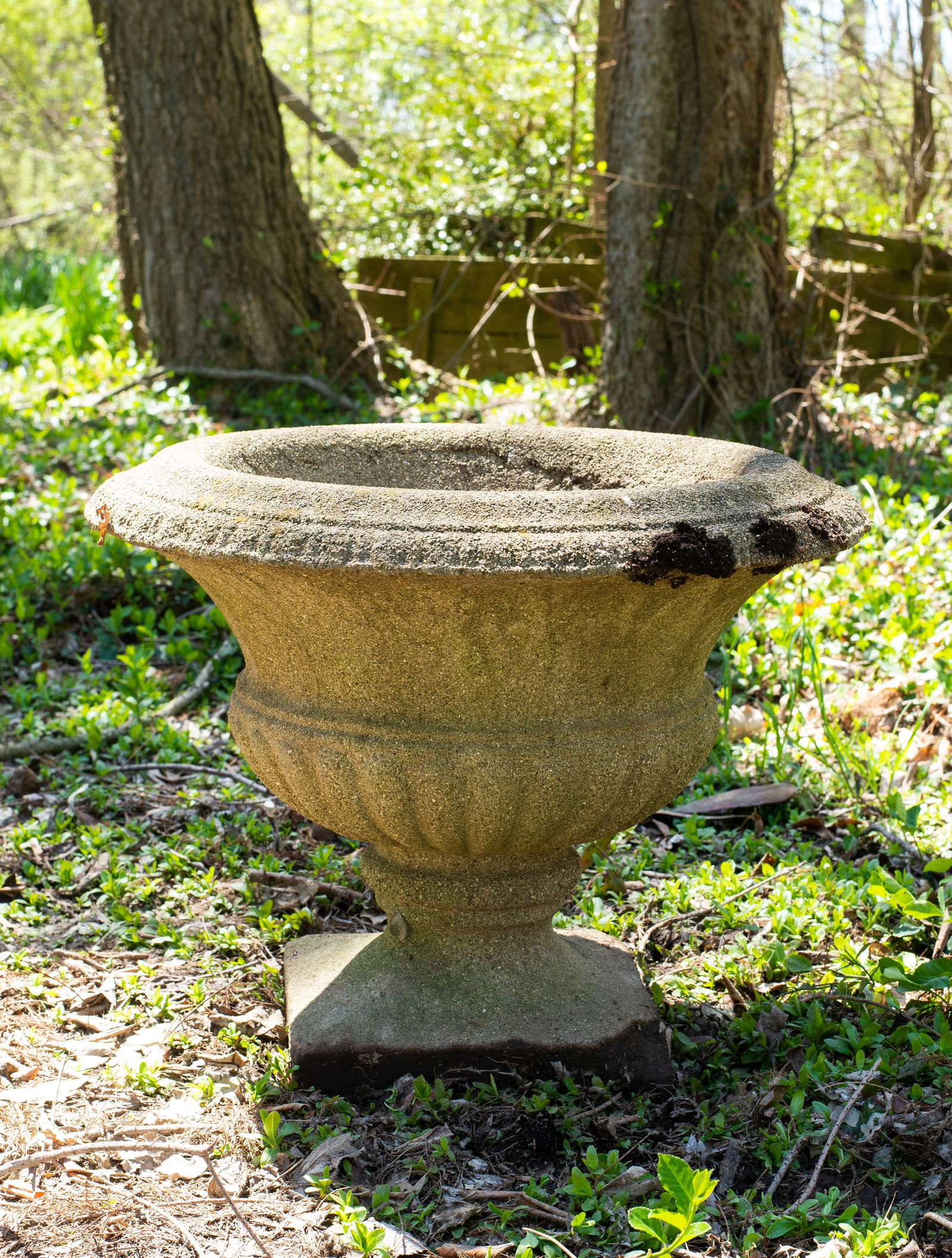 Cast Stone Neoclassical Garden Urn (1 of 3)