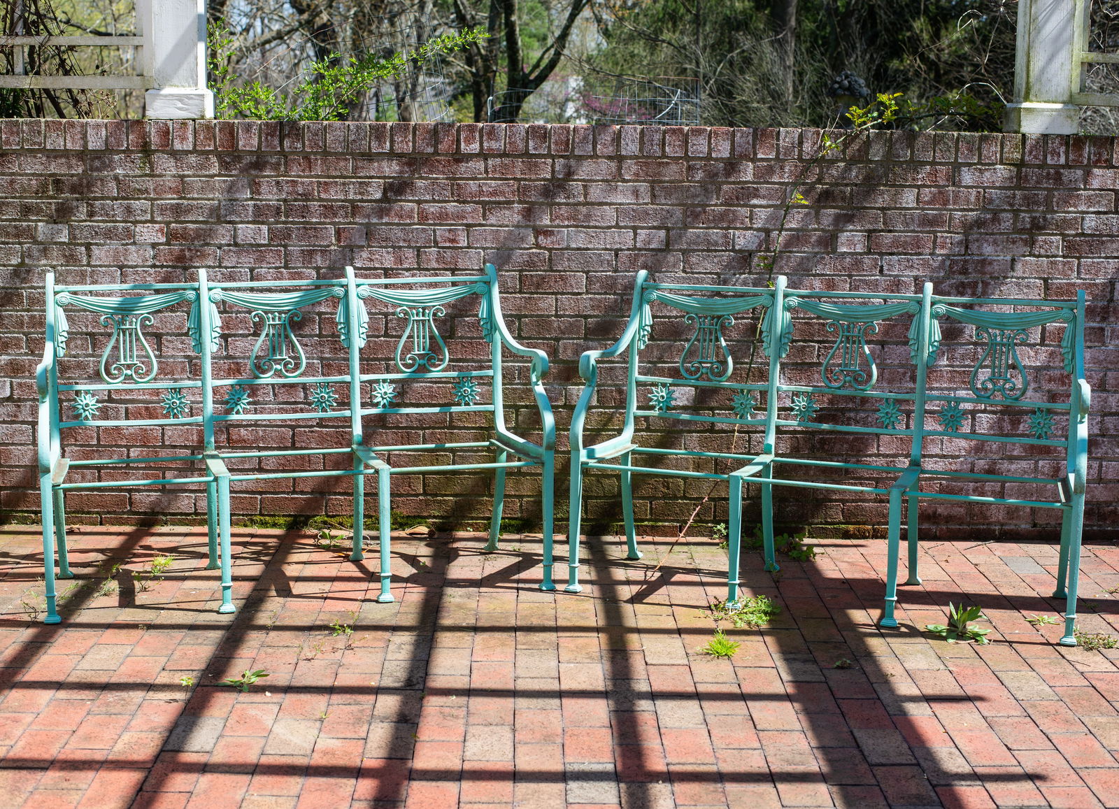 Rare Marcy Foundry Co. Victorian Cast Iron Benches (1 of 3)