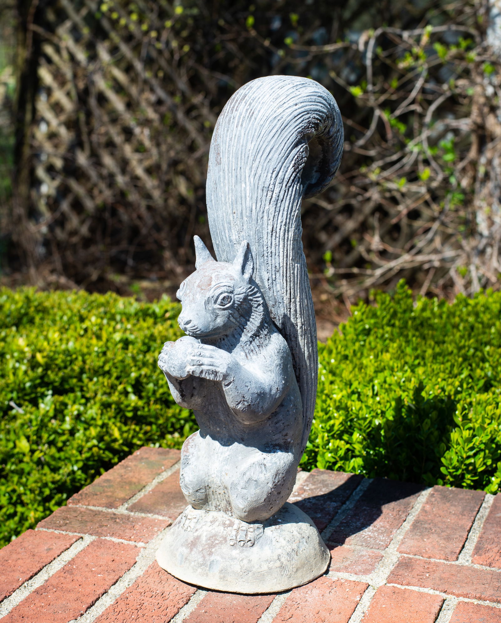 Cast Lead Squirrel Garden Ornament (1 of 4)