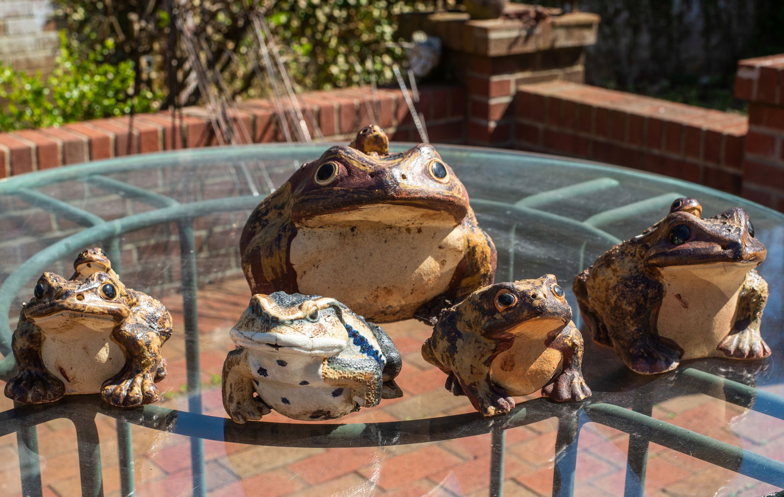 Assembled Stoneware Frogs (1 of 5)