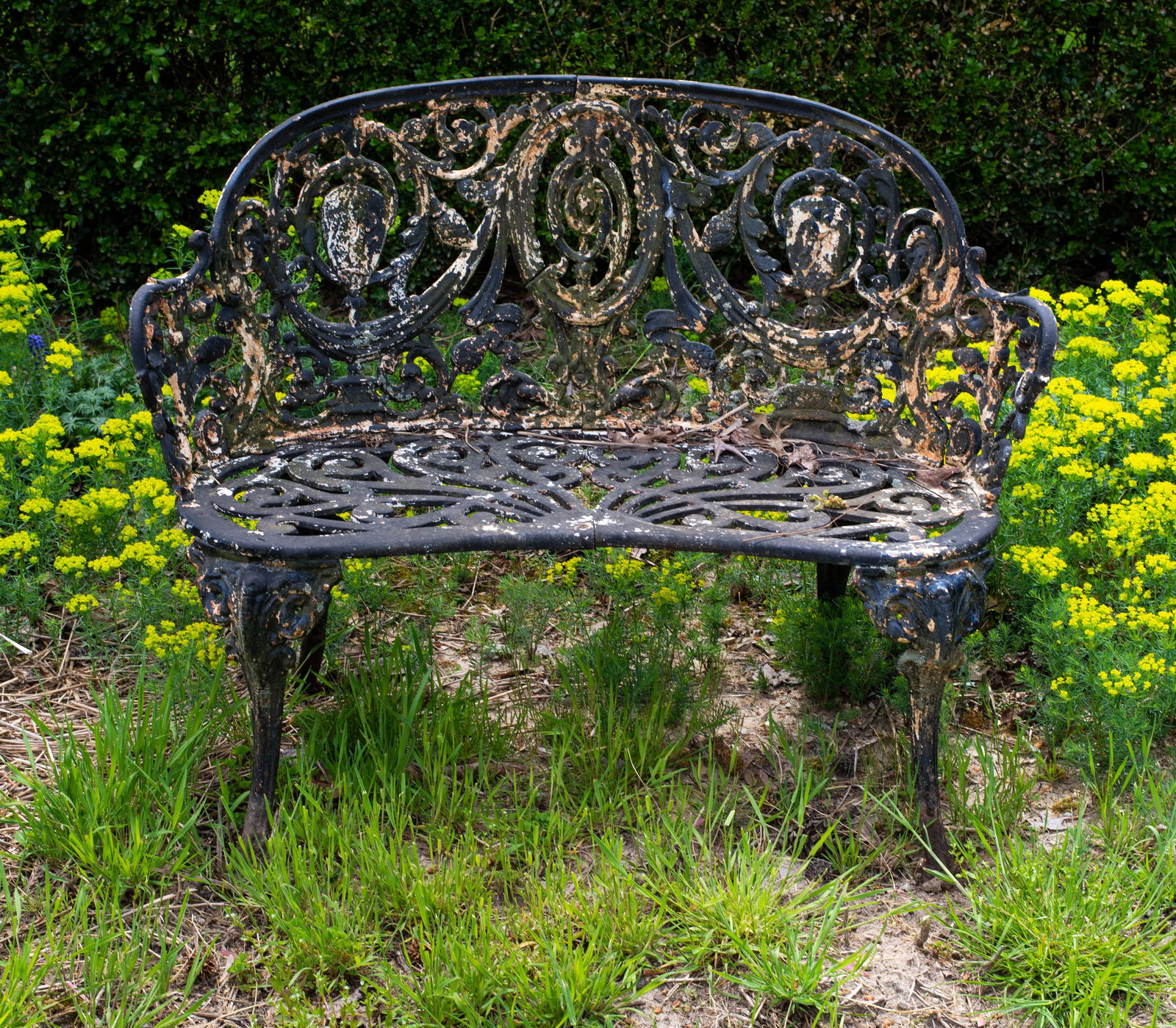 19th Century Cast Iron Versailles/ Cameo Settee (1 of 14)