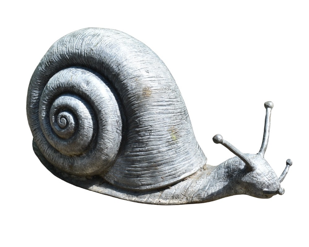Lead Snail Garden Sculpture (1 of 1)