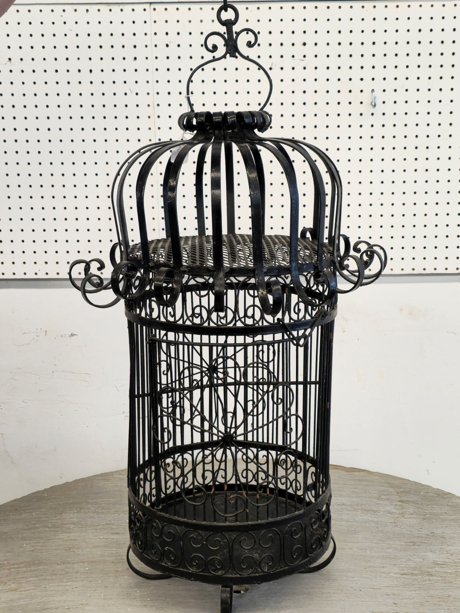 Wrought Iron Folk Style Bird Cage (1 of 4)