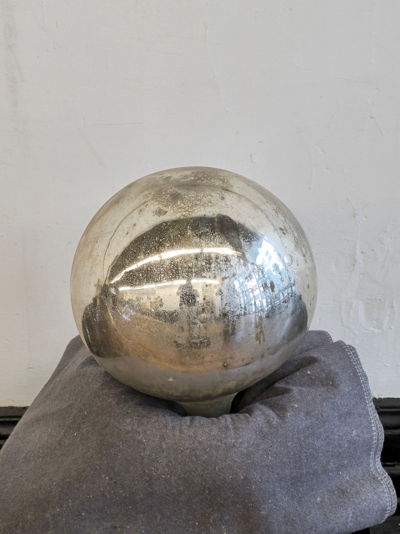 Mercury Glass Gazing Ball (1 of 4)
