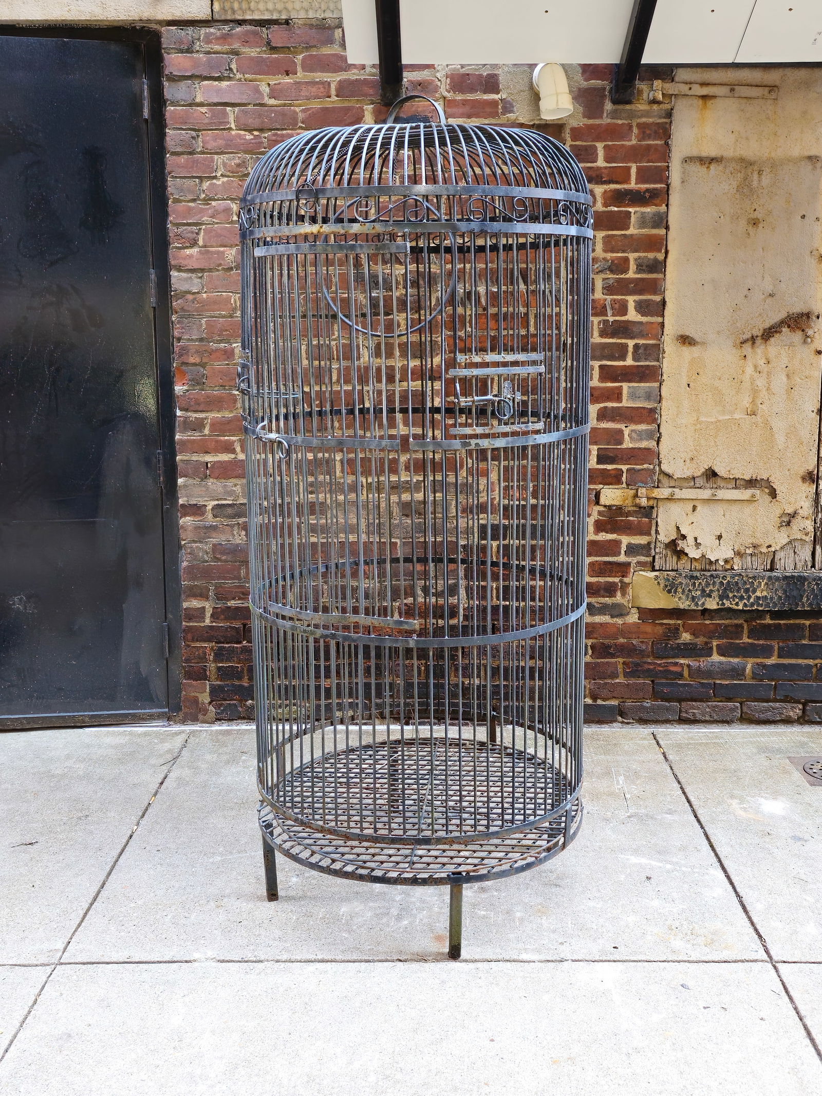 Monumental Wrought Iron Dome Top Bird Cage (1 of 9)