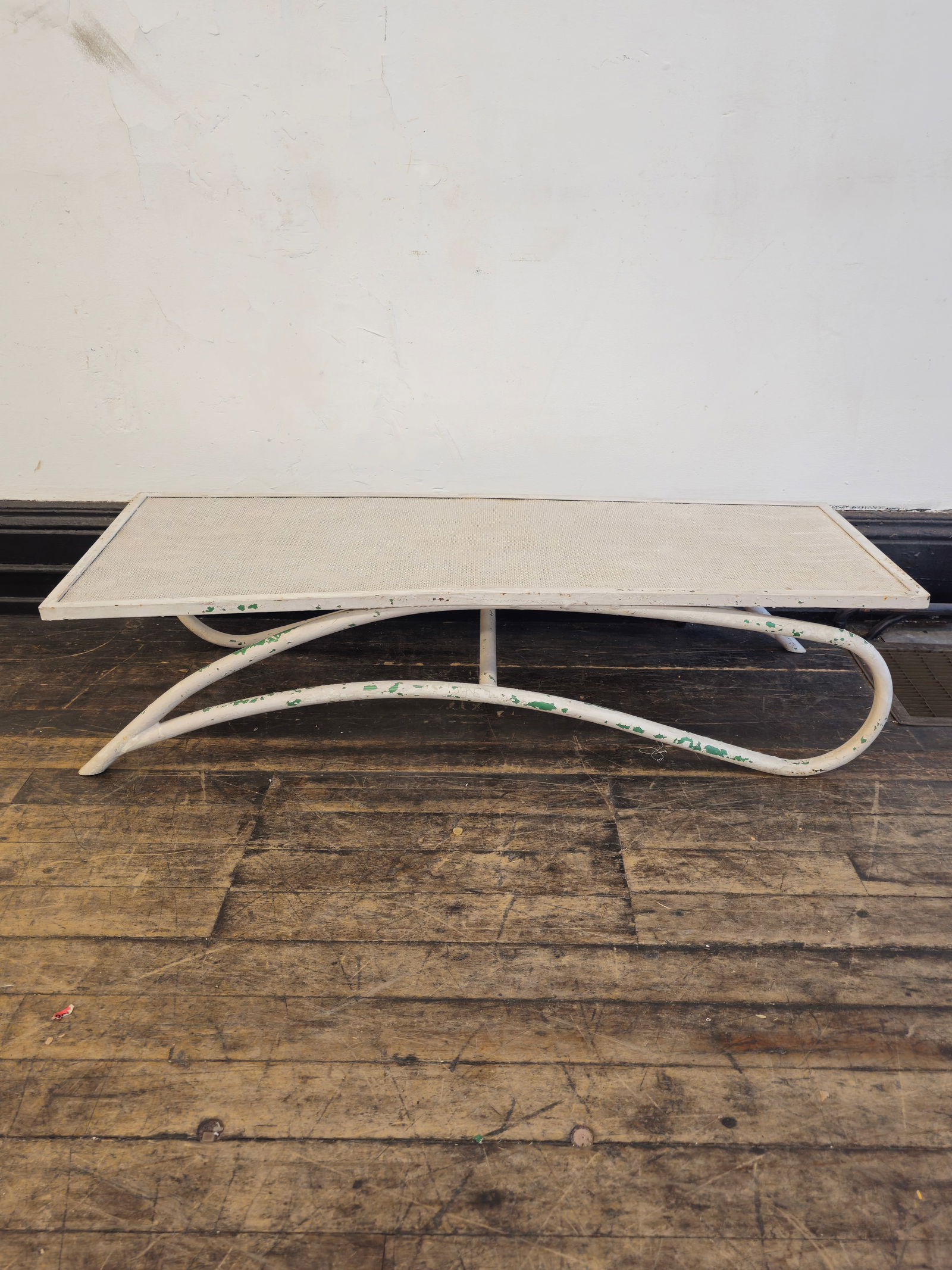 Industrial Mesh Sculptural Bench (1 of 7)