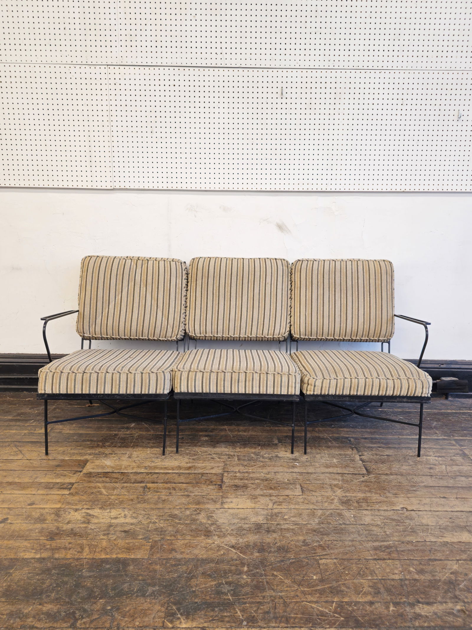 Troy Sunshade Wrought Iron Patio Sofa (1 of 7)