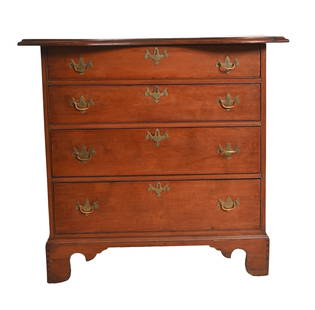Mahogany Southern Chippendale Style Chest / Dresser: Chippendale Style Chest. Circa 1900 - 1930. Mahogany, cherry and clear pine. 38 1/2w x 20 3/4d x 37 1/2h